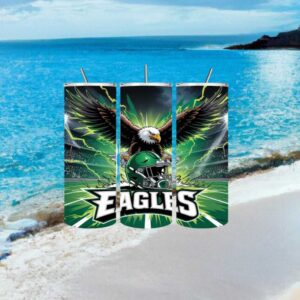 Philadelphia Eagles Lightning Eagle Mascot 20oz Tumbler Wrap