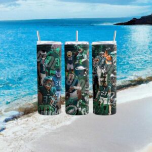Philadelphia Eagles Ultimate Player Collage 20oz Tumbler Wrap