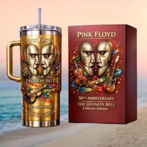 Pink Floyd The Division Bell 50th Anniversary Gold Edition Music Tumbler