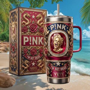 P!nk I'm Not Dead Goddess Tribute Jewel Encrusted Tumbler