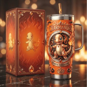 Pokemon Charmander Ignite The Spark 3D Sculpted Fire Type Tumbler