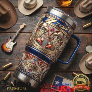 Bon Jovi Living On A Prayer American Rock Legends 40oz Tumbler