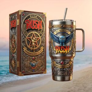 RUSH Band 58th Anniversary “Progressive Rock Legacy” Engraved 40oz Tumbler & Display Box