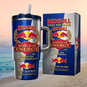 Red Bull Energy World of Energy Performance 40oz Stainless Steel Travel Tumbler