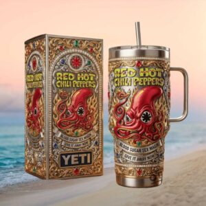 Red Hot Chili Peppers Blood Sugar Sex Magik Octopus 3D Yeti Tumbler