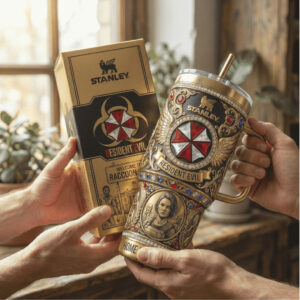 Resident Evil Umbrella Corp Raccoon City Biohazard Luxury 40oz Tumbler