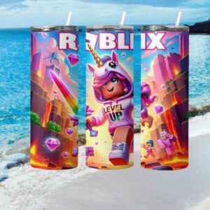 Roblox Level Up Unicorn Gamer Girl Fantasy World T Shirt