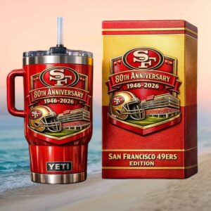 San Francisco 49ers 80th Anniversary 1946 2026 Special Edition 40oz Tumbler