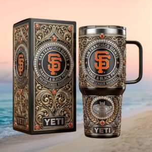 San Francisco Giants Elite 40oz Tumbler Orange & Black Pride Filigree Edition