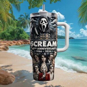 Scream 60th Anniversary 1966 2026 Horror Movie Cast Tribute Anniversary Tumbler