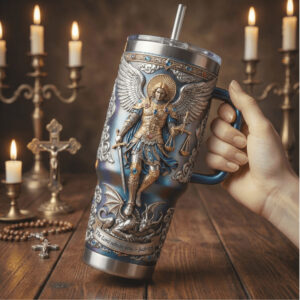 St. Michael The Archangel Defender of Faith Religious 40oz Insulated Tumbler