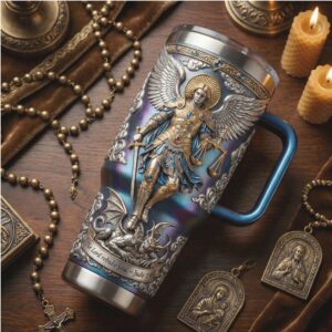 St. Michael The Archangel Defender of Faith Religious 40oz Insulated Tumbler
