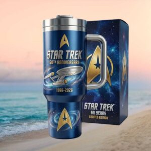 Star Trek 60th Anniversary 1966 2026 USS Enterprise Limited Edition Tumbler