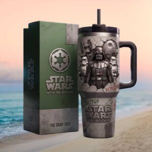 Star Wars Darth Vader The Dark Side 40oz Tumbler with Handle and Straw