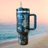 Stanley Quencher 40oz H2.0 FlowState Tumbler Tropical Floral Teal Edition Stanley Quencher 40oz H2.0 FlowState Tumbler Tropical Floral Teal Edition