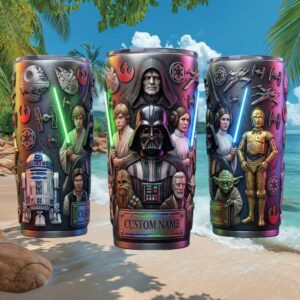 Star Wars Galactic Empire vs Rebel Alliance Custom Name Tumbler
