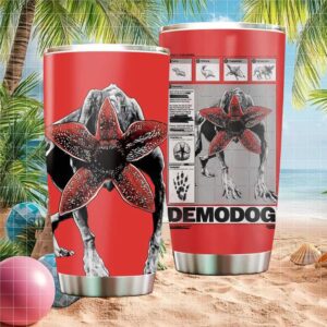 Stranger Things Demodog Anatomy Science Diagram Red & White Tumbler