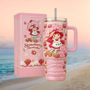 Strawberry Shortcake Sweet & Berrylicious 3D Embossed 40oz Tumbler