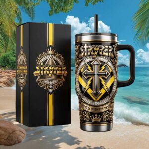 Stryper “To Hell With The Devil” Christian Metal 3D Graphic 40oz Tumbler