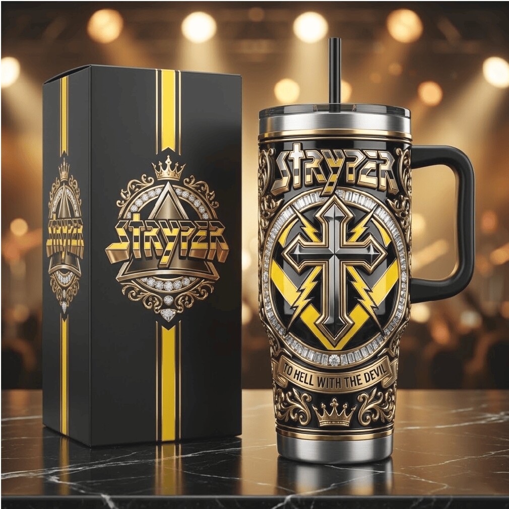Stryper To Hell With The Devil Christian Metal Luxury 40oz Tumbler Stryper To Hell With The Devil Christian Metal Luxury 40oz Tumbler