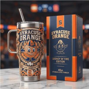 Syracuse Orange Legacy of Fire NCAA 40oz Tumbler Mascot Edition