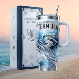Team USA Freestyle Skiing Milano Cortina 2026 Commemorative Luxury Tumbler