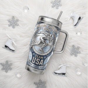 Team USA Milano Cortina 2026 Speed Skating Tribute 40oz Tumbler