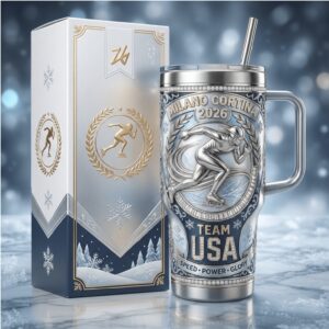 Team USA Milano Cortina 2026 Speed Skating Tribute 40oz Tumbler