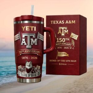 Texas A&M Home of the 12th Man 150th Anniversary 40oz Insulated Tumbler
