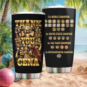 Thank You John Cena WWE Retirement Career Stats & Titles Tribute Tumbler