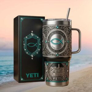 The Chosen “Come and See” Christian Ichthys Symbol Luxury Engraved Tumbler