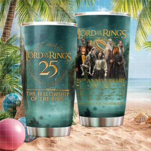 The Fellowship of the Ring 25th Anniversary 2001 2026 Signatures Tumbler