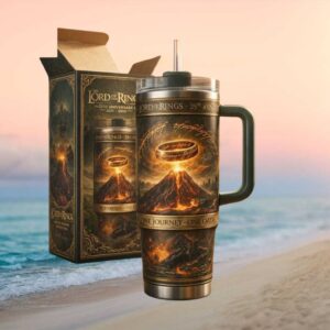 The Lord of the Rings 25th Anniversary Mount Doom One Ring 40oz Tumbler