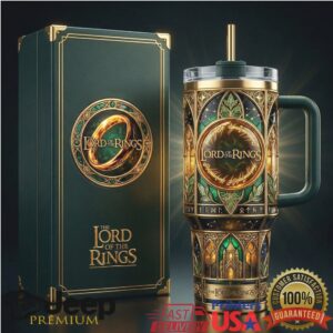 The Lord of the Rings Stained Glass Middle Earth Map 40oz Tumbler