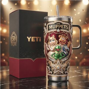 The Muppets 50th Anniversary Theater Stage 3D Sculpted Luxury Tumbler