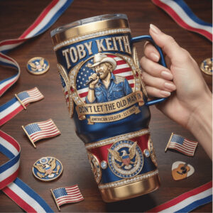 Toby Keith American Soldier “Don't Let the Old Man In” Tribute Tumbler