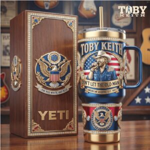 Toby Keith American Soldier “Don't Let the Old Man In” Tribute Tumbler