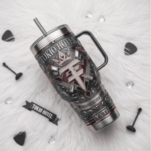 Tokio Hotel “Monsoon Never Ends” 40oz Tumbler Gothic Rock Band Luxury Insulated Tumbler