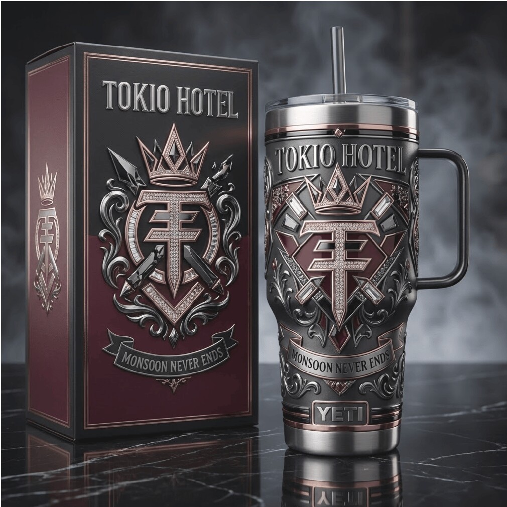 Tokio Hotel “Monsoon Never Ends” 40oz Tumbler Gothic Rock Band Luxury Insulated Tumbler Tokio Hotel “Monsoon Never Ends” 40oz Tumbler Gothic Rock Band Luxury Insulated Tumbler