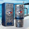 Texas Rangers MLB Champions Collection Globe Life Field 40oz Blue Tumbler Texas Rangers MLB Champions Collection Globe Life Field 40oz Blue Tumbler