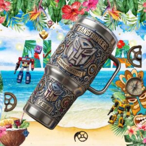 Transformers Autobots Commemorative 3D Metallic Custom Tumbler