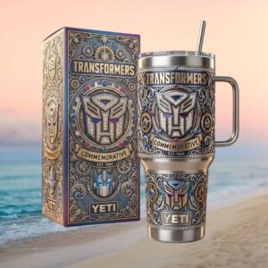 Transformers Commemorative Est. 1984 3D Autobot Logo Cybertron Tumbler