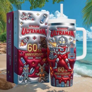Ultraman 60th Anniversary 1966 2026 Special Edition Collectible Tumbler with Handle