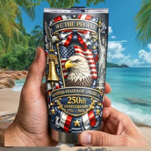 United States of America 250th Anniversary 1776 2026 “We The People” Tumbler