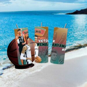 Victor Wembanyama San Antonio Spurs NBA Basketball Player Tumbler