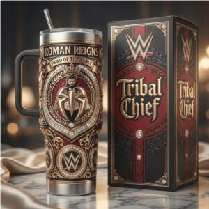 WWE Roman Reigns “Tribal Chief” Head of the Table 40oz Tumbler