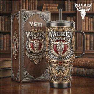 Wacken 2026 Anniversary Rain or Shine Thrash Legacy 40oz Tumbler