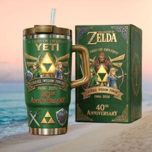 YETI The Legend of Zelda 40th Anniversary Collector's Edition Green Tumbler