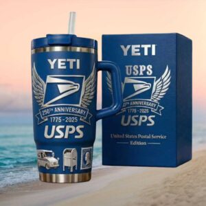 YETI USPS 250th Anniversary United States Postal Service Edition Blue Tumbler