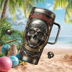 $uicideboy$ Effects of Suffering Skull Art 40oz Stainless Steel Tumbler